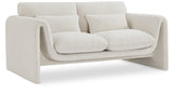 Stylus 64" Boucle Fabric Upholstered Loveseat