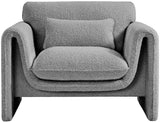 Stylus Boucle Fabric Upholstered Chair