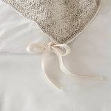 Nuetual Ivory Modern Polyester Chenille Comforter Set
