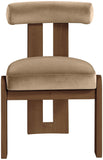 Arienzo - Performance Fabric Upholstered Dining Chair (Set of 2) - Walnut Base