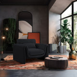 Sloan Velvet Accent Chair - Elegant Contemporary Design with Soft Cushions for Ultimate Comfort