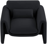 Sloan Velvet Accent Chair - Elegant Contemporary Design with Soft Cushions for Ultimate Comfort