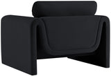 Sloan Velvet Accent Chair - Elegant Contemporary Design with Soft Cushions for Ultimate Comfort