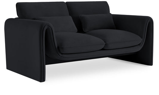 Sloan Velvet Loveseat - Elegant Contemporary Design with Plush Comfort for Your Living Room Retreat