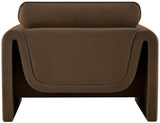 Sloan Velvet Accent Chair - Elegant Contemporary Design with Soft Cushions for Ultimate Comfort