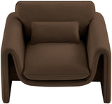 Sloan Velvet Accent Chair - Elegant Contemporary Design with Soft Cushions for Ultimate Comfort