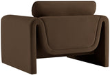 Sloan Velvet Accent Chair - Elegant Contemporary Design with Soft Cushions for Ultimate Comfort
