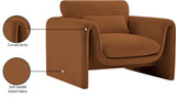Sloan Velvet Accent Chair - Elegant Contemporary Design with Soft Cushions for Ultimate Comfort