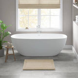 100% Cotton Tufted 3000 Gsm Reversible Bath Rug, Natural