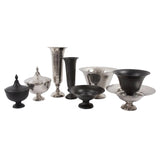 Hammered Em Dash Tall Flared Trumpet Vase- Large