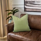 20 x 20 Outdoor Pillow with Dec Cord- Seascape Moss- Poly Insert