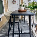 PURPLE LEAF Outdoor Bar Table Patio Dining Table Coffee Kitchen Breakfast Bistro Pub Bar Table for Patio Poolside