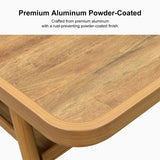 PURPLE LEAF Outdoor Bar Table Patio Dining Table Coffee Kitchen Breakfast Bistro Pub Bar Table for Patio Poolside
