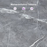 PURPLE LEAF Outdoor Bar Table Patio Dining Table Coffee Kitchen Breakfast Bistro Pub Bar Table for Patio Poolside