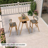 PURPLE LEAF Outdoor Bar Table Patio Dining Table Coffee Kitchen Breakfast Bistro Pub Bar Table for Patio Poolside