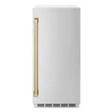 ZLINE 15" Touchstone Gourmet Ice Maker Drain Pump Stainless Steel Door Champagne Bronze IGMDZ-ST-15-CB