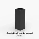 PURPLE LEAF Bar Stool Rattan Bar Stools Counter Stools with Back Metal Bar Height Stool Outdoor Bar Chair for Garden Kitchen