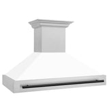 ZLINE 48" Autograph DuraSnow White Range Hood 8654SNZ-WM48-MB