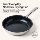5-Ply Nonstick Stainless Steel Frying Pan