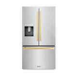 ZLINE 36" Refrigerator, Water, Ice Dispenser, Fingerprint Resistant, RSMZ-W-36-FG