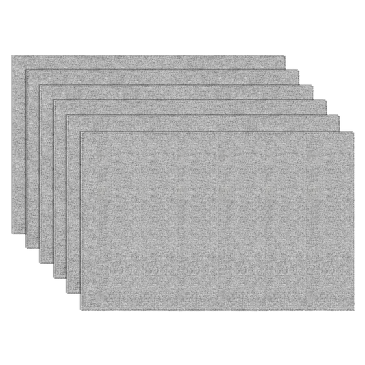 Waterdrop Household Protective linens Pads Set fo 6, For machines and furniture, Linen Blend Machine Washable Durable Linen Mats, Heat Resistant, Easy to Clean