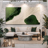 Green Rivers Abstract Wall Art XII