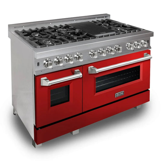 ZLINE 48" Bundle Range RAS-RG-48 & Range Hood 8654RG-48, 2KP-RASRGRH48