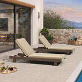 PURPLE LEAF Outdoor Daybed for Patio,  Poolside Chaise Lounge Bed with Cushion, Olefin Blend Fabric, Aluminum Frame Sunbed with Side Table for Deck and Backyard