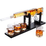 AR15 Whiskey Gun Decanter Set 1000 ml & 4 12oz Bullet Glasses