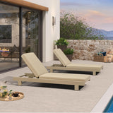 PURPLE LEAF Outdoor Daybed for Patio,  Poolside Chaise Lounge Bed with Cushion, Olefin Blend Fabric, Aluminum Frame Sunbed with Side Table for Deck and Backyard