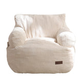 MAXYOYO Kids Bean Bag Chair, Stuffed Toddler Bean Bag Sofa with Filler Bean Bag Chair for Boys and Girls, Beige