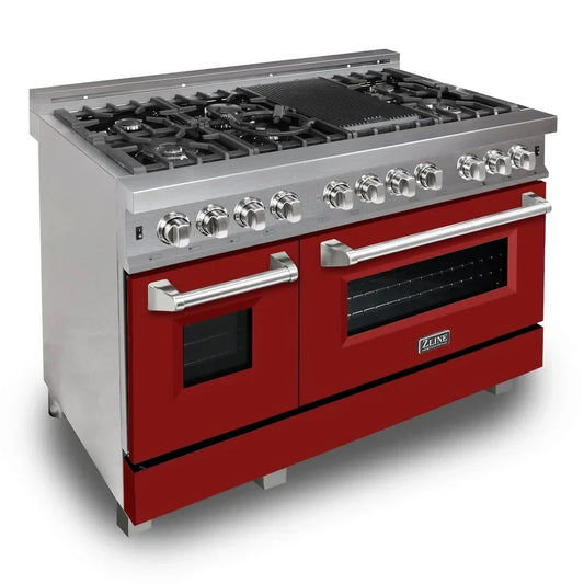 ZLINE 48" Bundle Range RAS-RM-48 & Range Hood 8654RM-48, 2KP-RASRMRH48