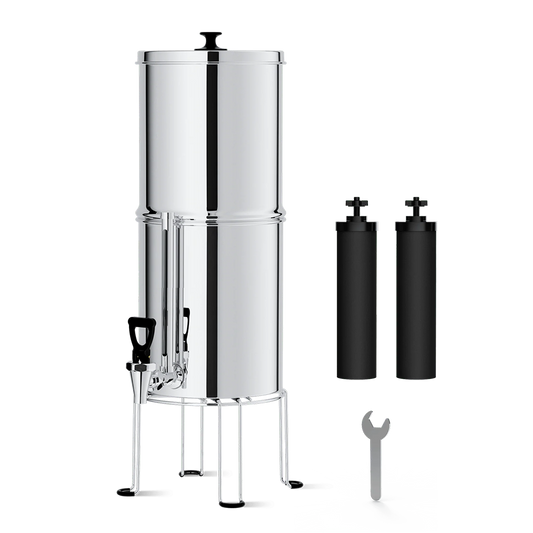 Sodafizz 2.25-gallon King Tank Gravity Water Filter System, Sight Glass Spigot and Stand, Reduces Chlorine and Lead-King Tank Series, WD-TK-S