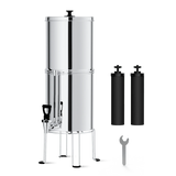 Sodafizz 2.25-gallon King Tank Gravity Water Filter System, Sight Glass Spigot and Stand, Reduces Chlorine and Lead-King Tank Series, WD-TK-S