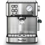 PlumChef Espresso Machine Household Coffee Espresso Maker with Milk Frother Steam Wand Pressure Gauge 54oz Water Tank Low Noise and Fast Coffee Machine for Cappuccino Latte