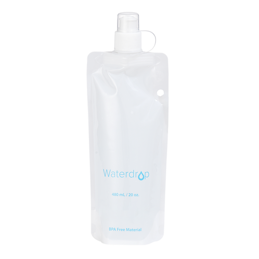 Waterdrop Plastic Liquid Storage Bags for household use, Foldable, BPA-Free, 20 oz