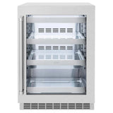 ZLINE 24" Touchstone 151 Can Beverage Fridge DuraSnow® Stainless Steel Glass Door RBSO-SN-24