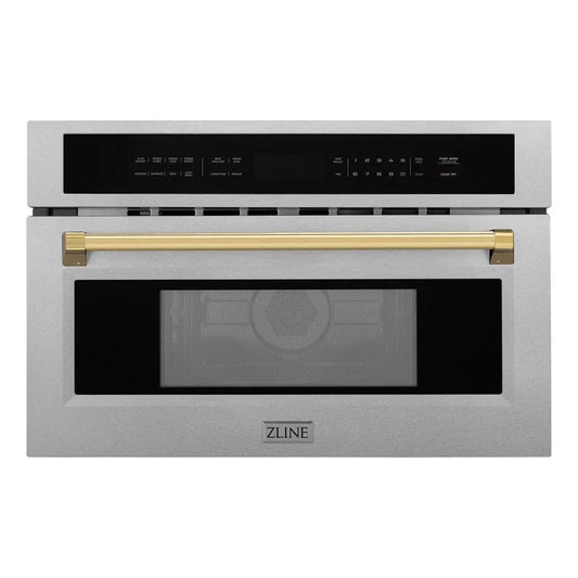ZLINE 30” Convection Microwave, Stainless Steel, Gold MWOZ-30-SS-G