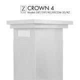 ZLINE Crown Molding #4 for Wall Range Hood, CM4-587/597/KE/KECOM-30/KZ
