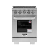 Kucht Professional 24" Liquid Propane Range Stainless Steel, True Simmer Burners, KFX2400X/LP-S