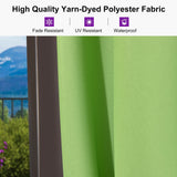 PURPLE LEAF Patio Cantilever Umbrella with Aluminum Offset Hanging for Pool Garden Deck