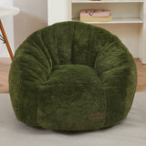 MAXYOYO Bean Bag Chair for Kids, Shell Shaped Bean Bag Couch for Boys and Girls, Green