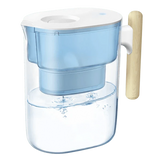 Sodafizz Portable Water Filter Pitcher, 200-Gallon Long-Life 10-Cup, Reduces Fluoride, Chlorine, BPA Free