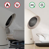 Ciarra HOOD TO GO Portable Mini Desktop White Range Hood Ivory Mist