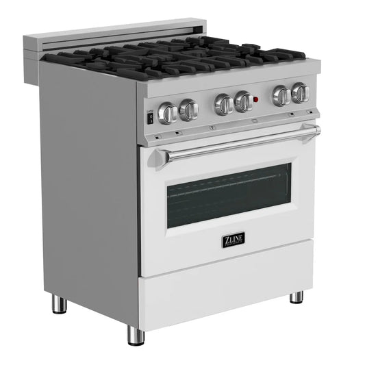 ZLINE 30" Bundle Range RAS-WM-30 & Range Hood 8654WM-30, 2KP-RASWMRH30