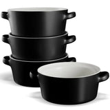 Kook Ceramic Stackable Soup Bowls 23.6 oz Set of 4