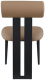 Dario - Faux Leather Dining Chair With Black Frame (Set of 2)
