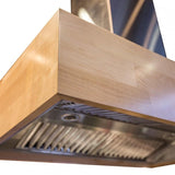 ZLINE 36" Remote Blower Wooden Wall Range Hood, 681M-RD-36
