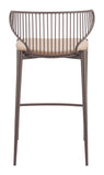 Silues Counter Stool (Set of 2) Taupe & Brown