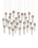 Medusa 30-Light Linear Multi-Drop Pendant